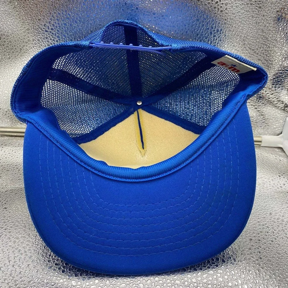A&M‎ Cincinnati Ohio Trucker Hat Mens OSFA Blue Mesh Snapback Vintage Souvenir